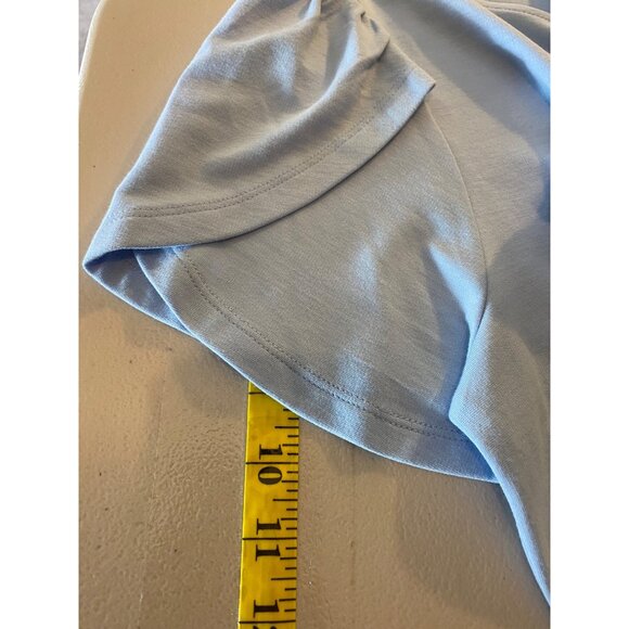 Ann Taylor Factory Light Blue Short Sleeve Top Medium - Picture 9 of 9
